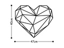 Wallxpert Wanddekoration Herz 47 x 40 cm