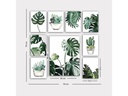 Wallxpert Bild Pflanzen 9 Teile