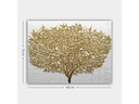 Wallxpert Bild Golden Tree 70 x 100 cm