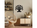 Wallxpert Wanddekoration Yoga Tree 70 x 60 cm
