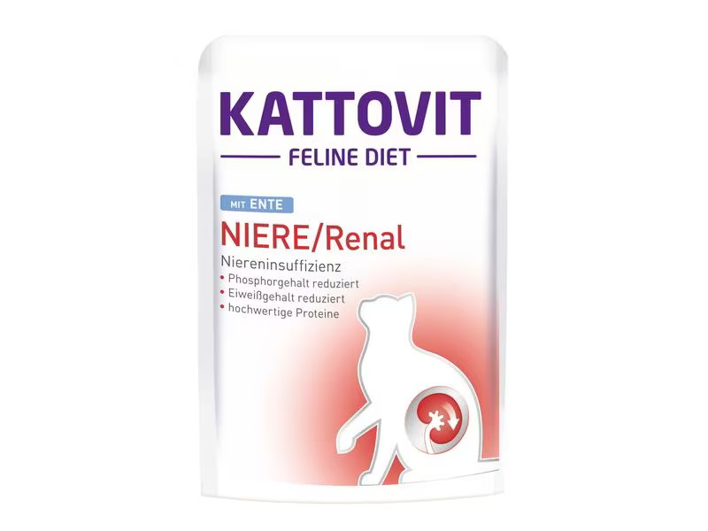 Kattovit Nassfutter Niere/Renal Ente, 24 x 85 g