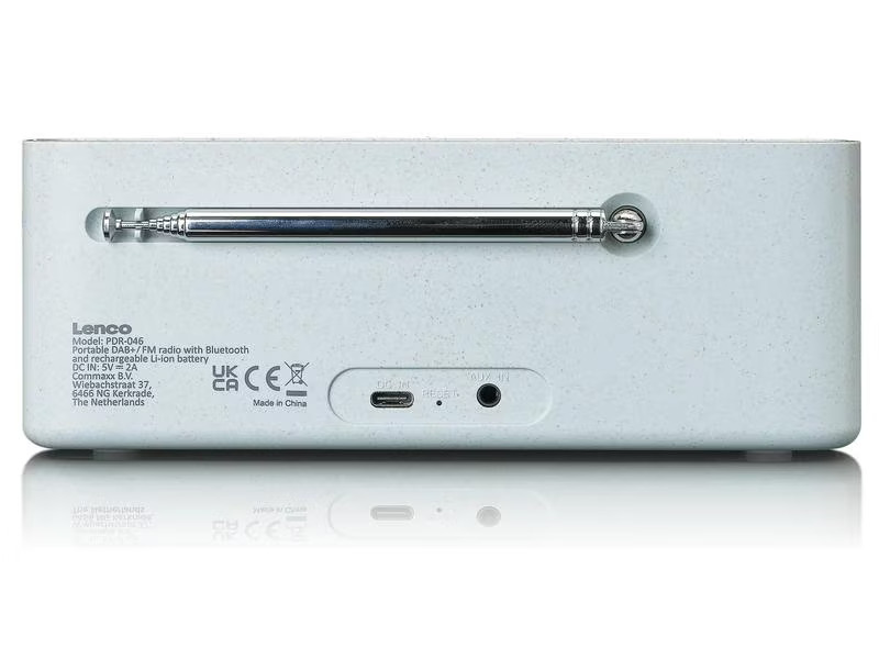 Lenco DAB+ Radio LEN PDR-046 Bambus/Weiss