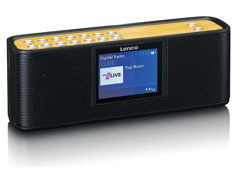 Lenco DAB+ Radio LEN PDR-045 Bambus/Schwarz