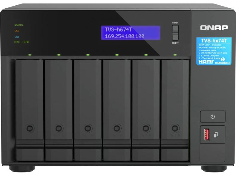 QNAP NAS TVS-h674T-i5-32G  6 bay