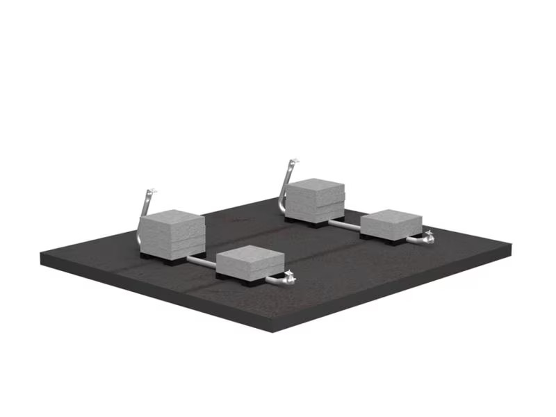 Solar-pac Montagekit Flachdach 1150 mm für 1 Modul max. Breite 115 cm