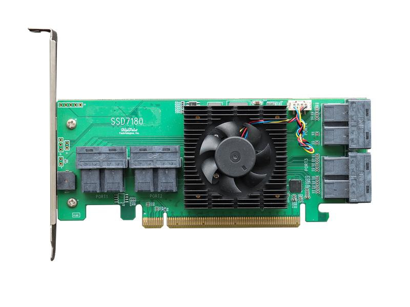 Highpoint Host Bus Adapter Rocket 1180 PCI-Ex16v3 - 8x SFF-8643
