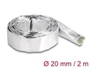 Delock Kabelschlauch aus Glasfasergeflecht / Alu 2 m x 20 mm Silber