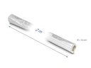 Delock Kabelschlauch aus Glasfasergeflecht / Alu 2 m x 16 mm Silber