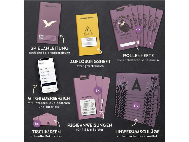Gourmet Criminelle Partyspiel Blutsand am Nordseestrand -DE-