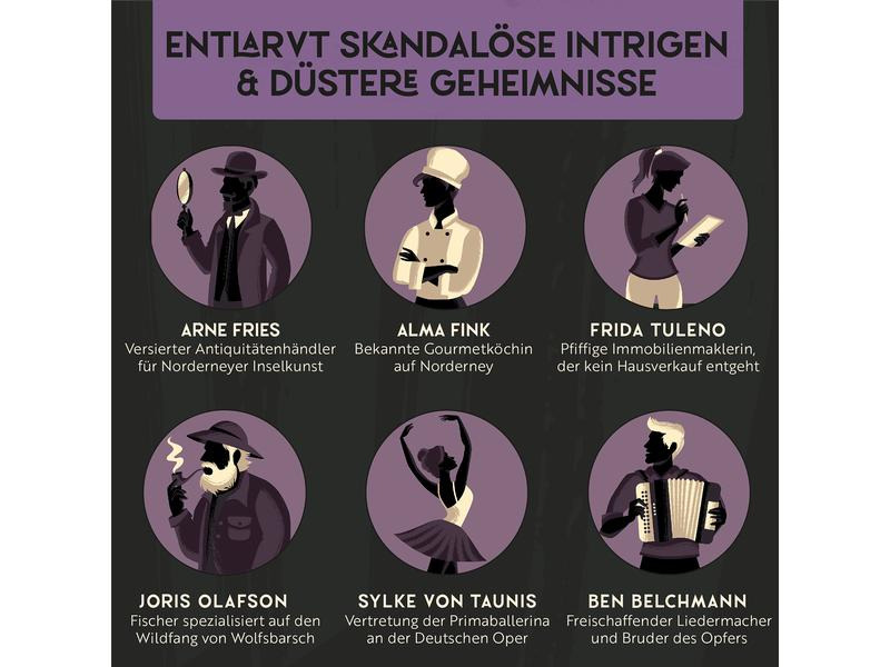 Gourmet Criminelle Partyspiel Blutsand am Nordseestrand -DE-
