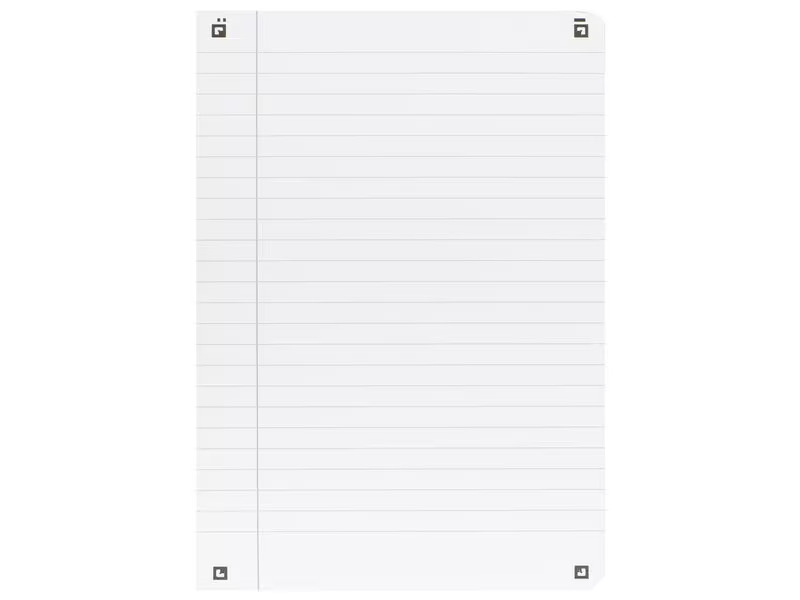 Oxford Notizheft Touch Collegeblock L27, B5, Liniert, Aqua, 5 Stück