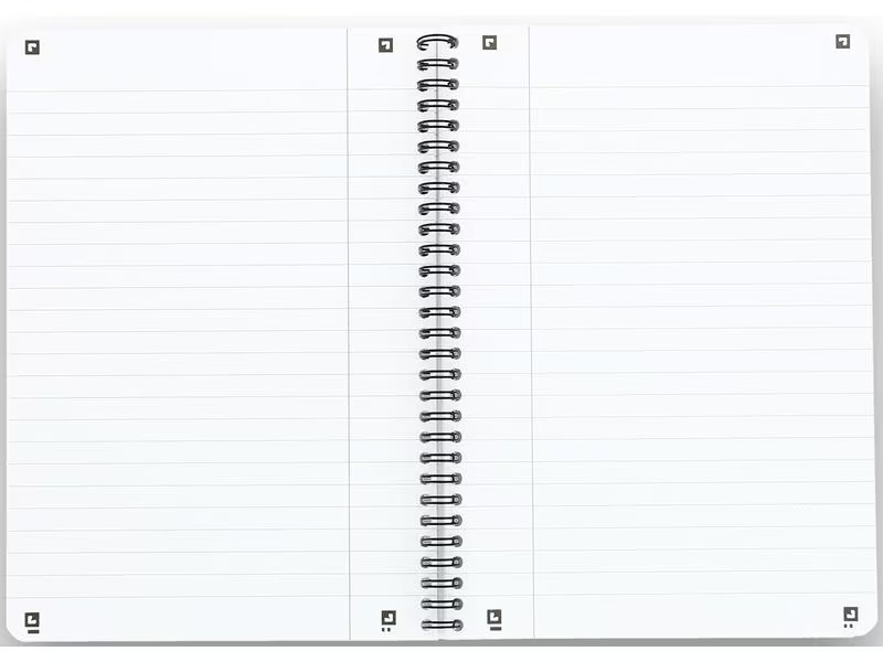 Oxford Notizheft Touch Collegeblock L27, B5, Liniert, Aqua, 5 Stück