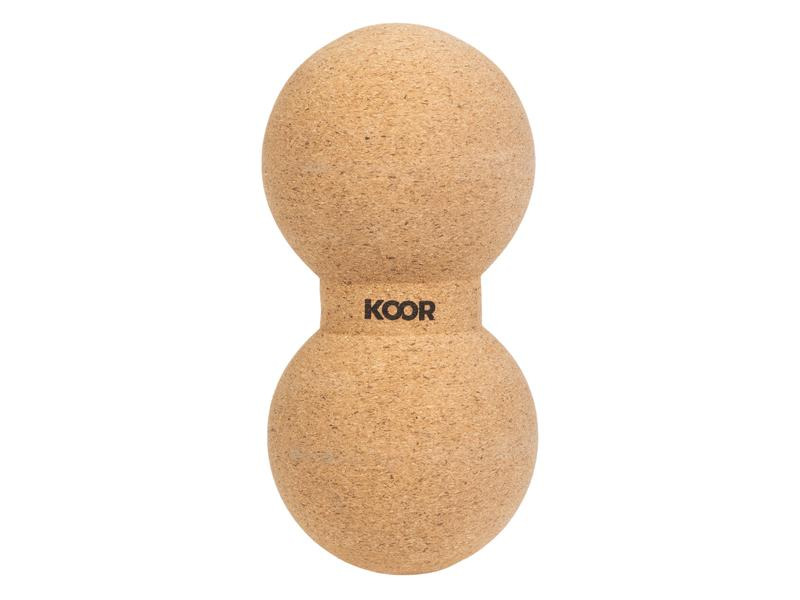 KOOR Faszientraining Doppelball, Kork