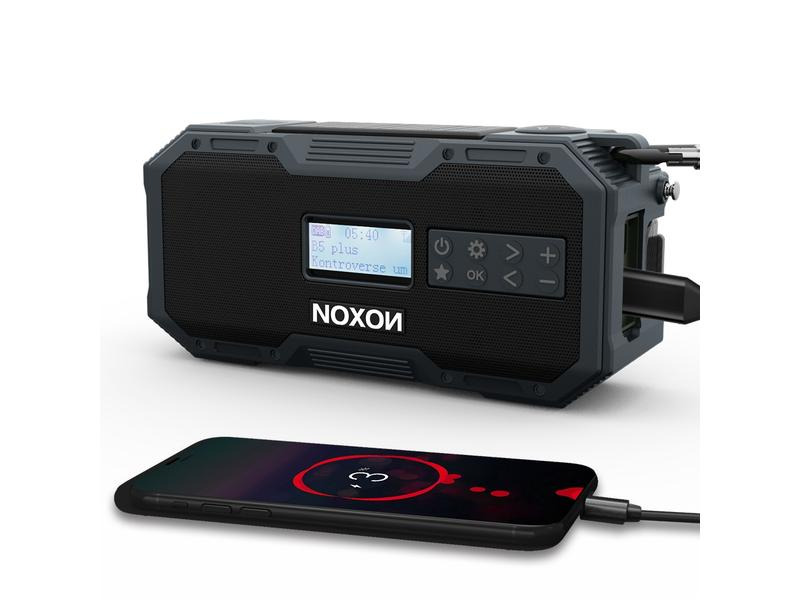 Noxon DAB+ Radio Dynamo Solar 411 Anthrazit