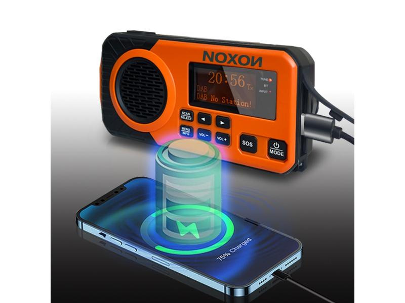 Noxon DAB+ Radio Dynamo Solar 311 Orange
