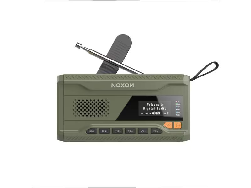 Noxon DAB+ Radio Dynamo Solar 211 Grün