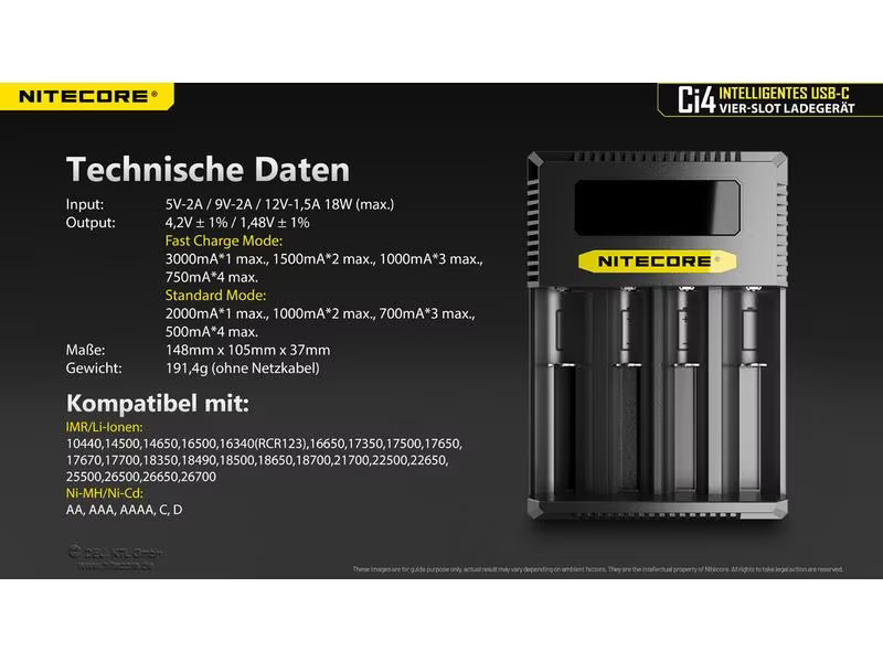 Nitecore Ladegerät Ci4