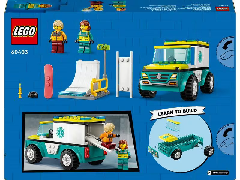 LEGO® City Rettungswagen und Snowboarder 60403