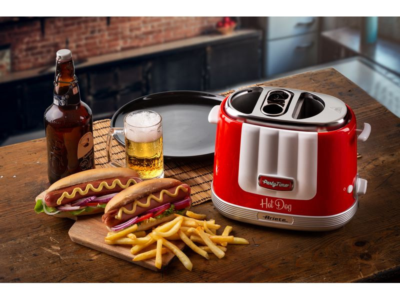 Ariete Hot Dog Maschine Party Time ARI-206-RD Rot/Weiss