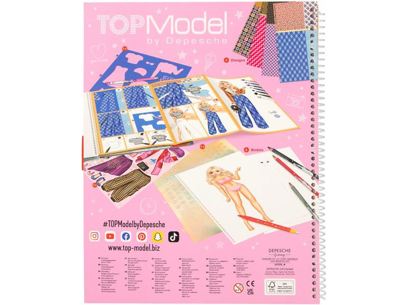 Depesche Malbuch Design Book Top Model 60 Seiten