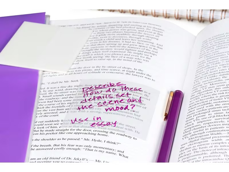 Post-it Notizzettel 3M, 73 x 73 mm, 1 Block, transparent