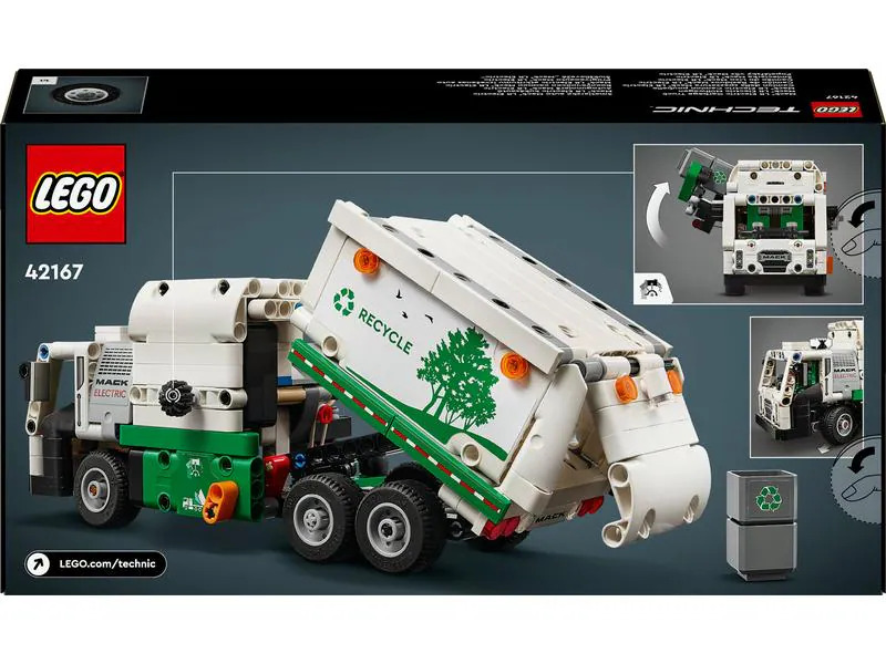 LEGO® Technic Mack LR Electric Müllwagen 42167