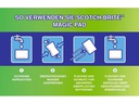 Scotch-Brite Flecken-Radierer 3M Magic Pad Weiss, 12 Stück