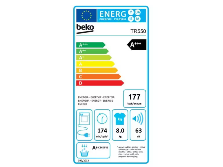 Beko Wäschetrockner TR550 Rechts/Wechselbar