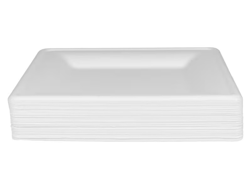 FURBER Einwegteller 26 cm, 50 Stück, Weiss