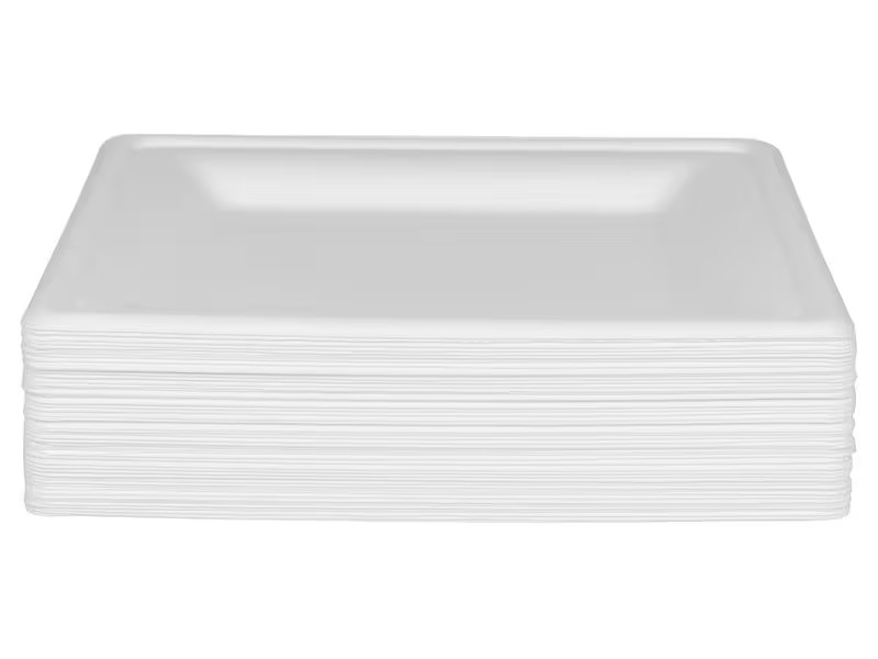 FURBER Einwegteller 20 cm, 50 Stück, Weiss