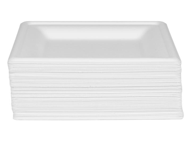 FURBER Einwegteller 16 cm, 50 Stück, Weiss