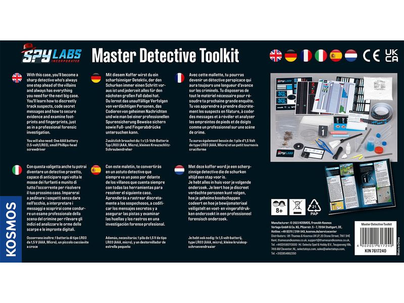 Kosmos Detektivausrüstung Spy Labs – Master Detective Toolkit