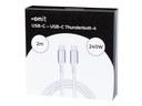 onit Thunderbolt 4-Kabel USB C - USB C 2 m, Weiss
