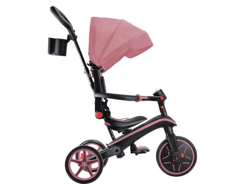 GLOBBER Trike Explorer Foldable 4 in 1, Pastellrosa