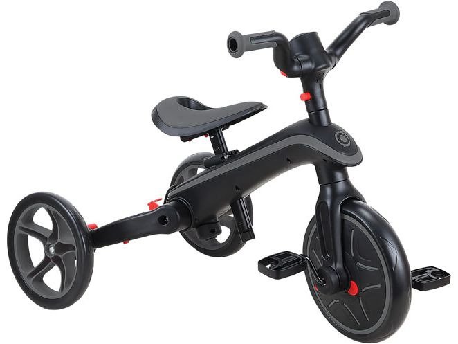 GLOBBER Trike Explorer Foldable 4 in 1, Schwarz/Grau