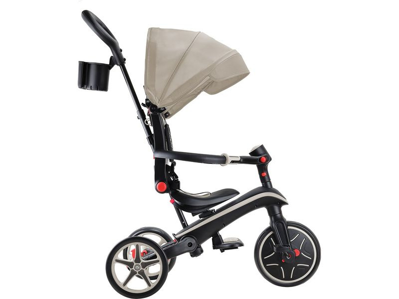 GLOBBER Trike Explorer Foldable 4 in 1, Taupe