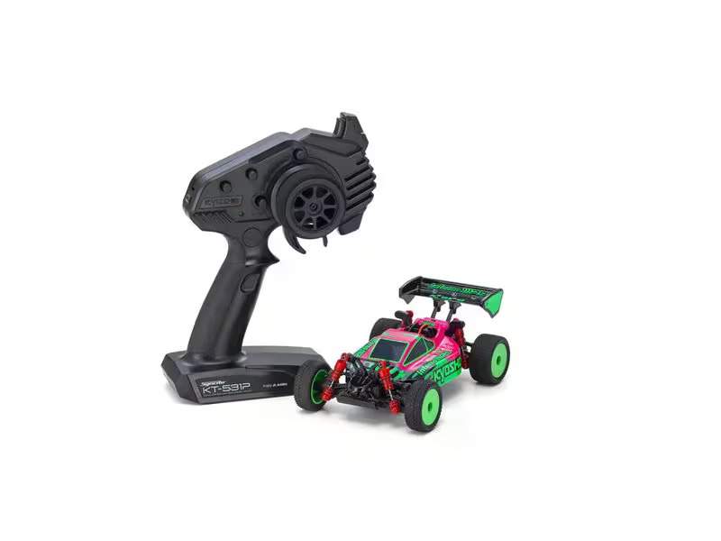 Kyosho Buggy Mini-Z Inferno MP9 TKI13 4WD Grün / Pink, ARTR, 1:27