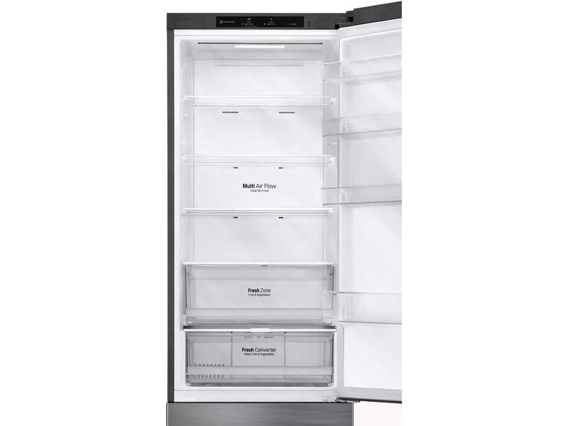 LG Kühl-Gefrierkombination GBP62PZNAC Platinum Silver, Rechts