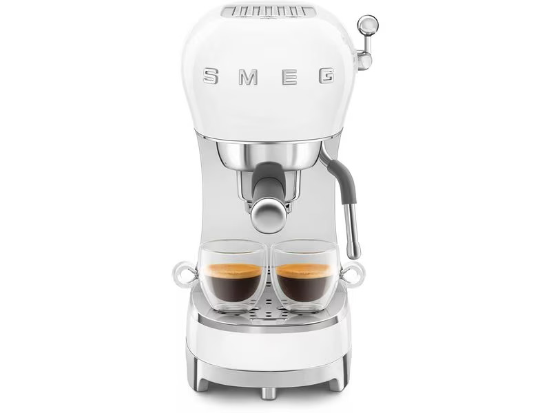 SMEG Siebträgermaschine 50's Style ECF02WHEU Weiss