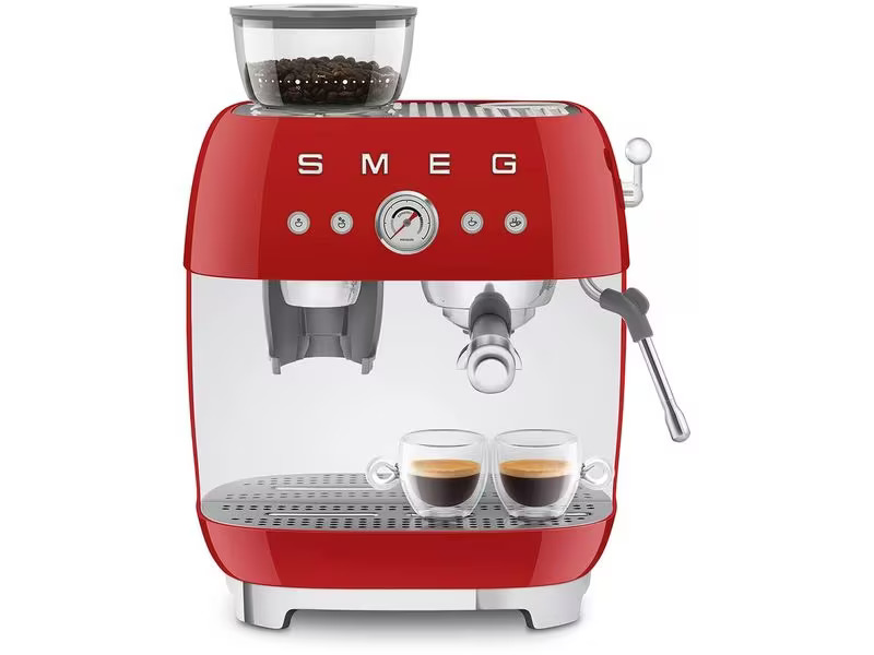 SMEG Siebträgermaschine 50's Style EGF03RDEU Rot