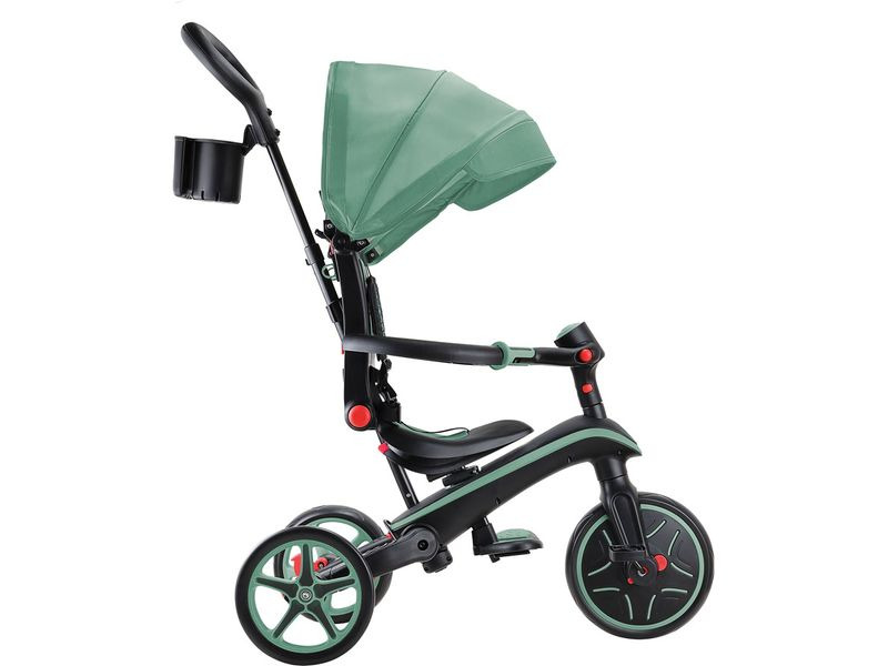 GLOBBER Trike Explorer Foldable 4 in 1, Olivgrün