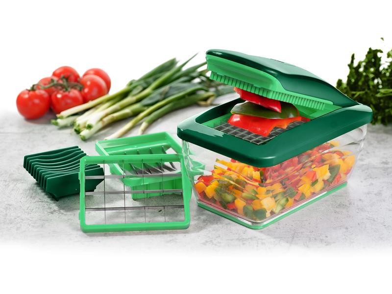 Genius Gemüseschneider Nicer Dicer Chef 7-teilig, Grün
