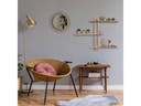 relaxdays Wandregal mit 3 Ablagen 56 x 80 x 9 cm, Nature
