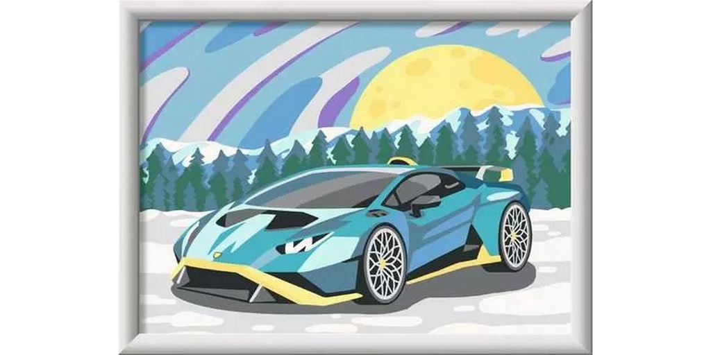 Ravensburger Malen nach Zahlen CreArt: Blue Lamborghini