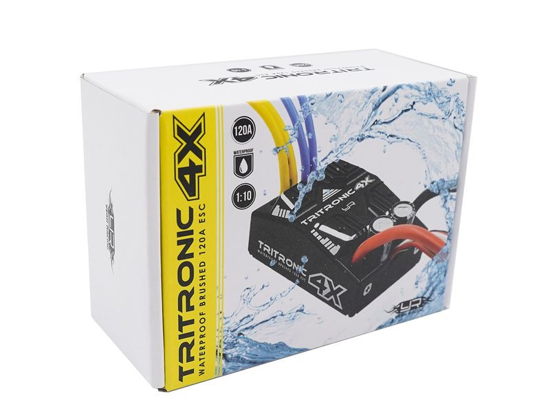 Yeah Racing Brushed Regler Tritronic 4X 120A 2-6S, Dual-Motor