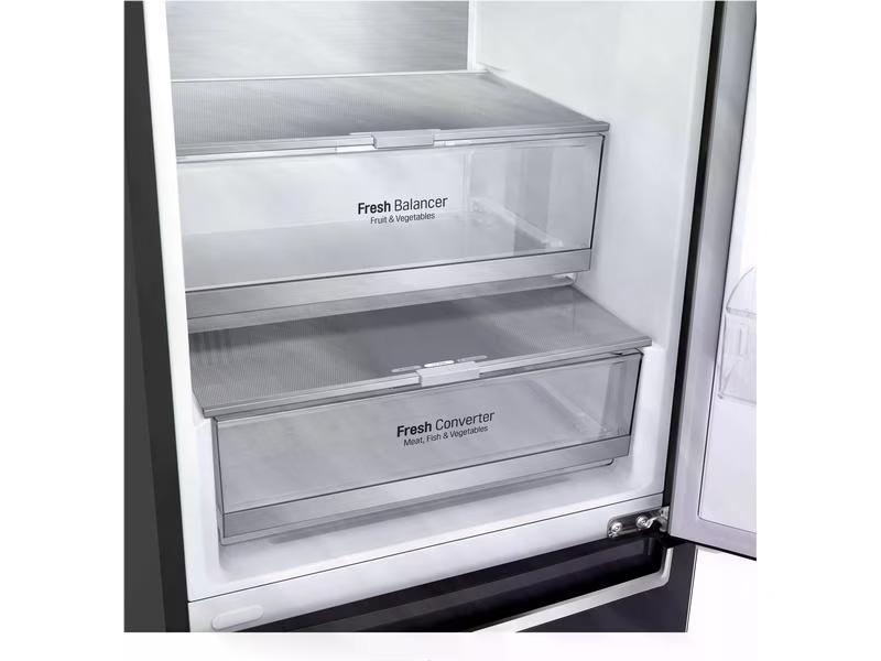 LG Kühl-Gefrierkombination GBB72MCVBN Matte Black, Rechts