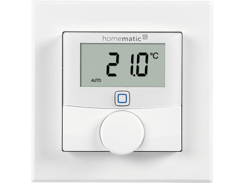 Homematic IP Smart Home Funk-Wandthermostat mit Luftfeuchtigkeitssensor