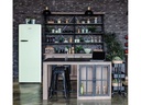 Domo Kühlschrank DO91701R Hellgrün, Rechts