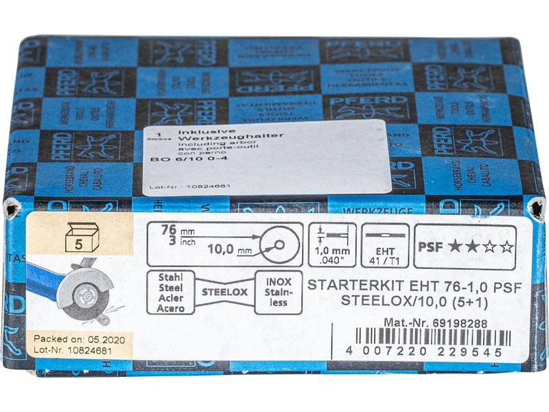 Pferd Starterkit Trennscheiben EHT 76 x 1.0 x 10 mm gerade PSF