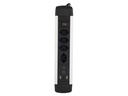 Schönenberger Steckdosenleiste 4 x T13, 2 x USB-A, 1 x USB-C, 2 m
